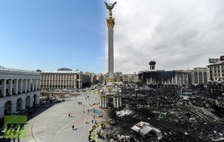 Illustration for article titled These incredible before and after shots of Ukraine are terrifying